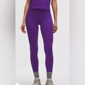 NWT LULULEMON Size 4 leggings Pockets College Purple CGPU full length yoga pants